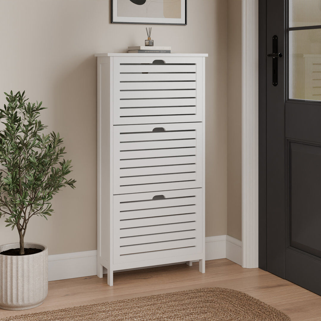 Fernleaf Sheringham 6 Pair Flip Down Shoe Storage White 6