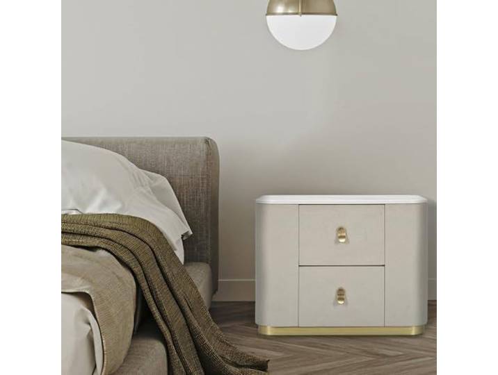 Dmora Nachttisch Berra 60x40x47h cm Weiß EIN Regal