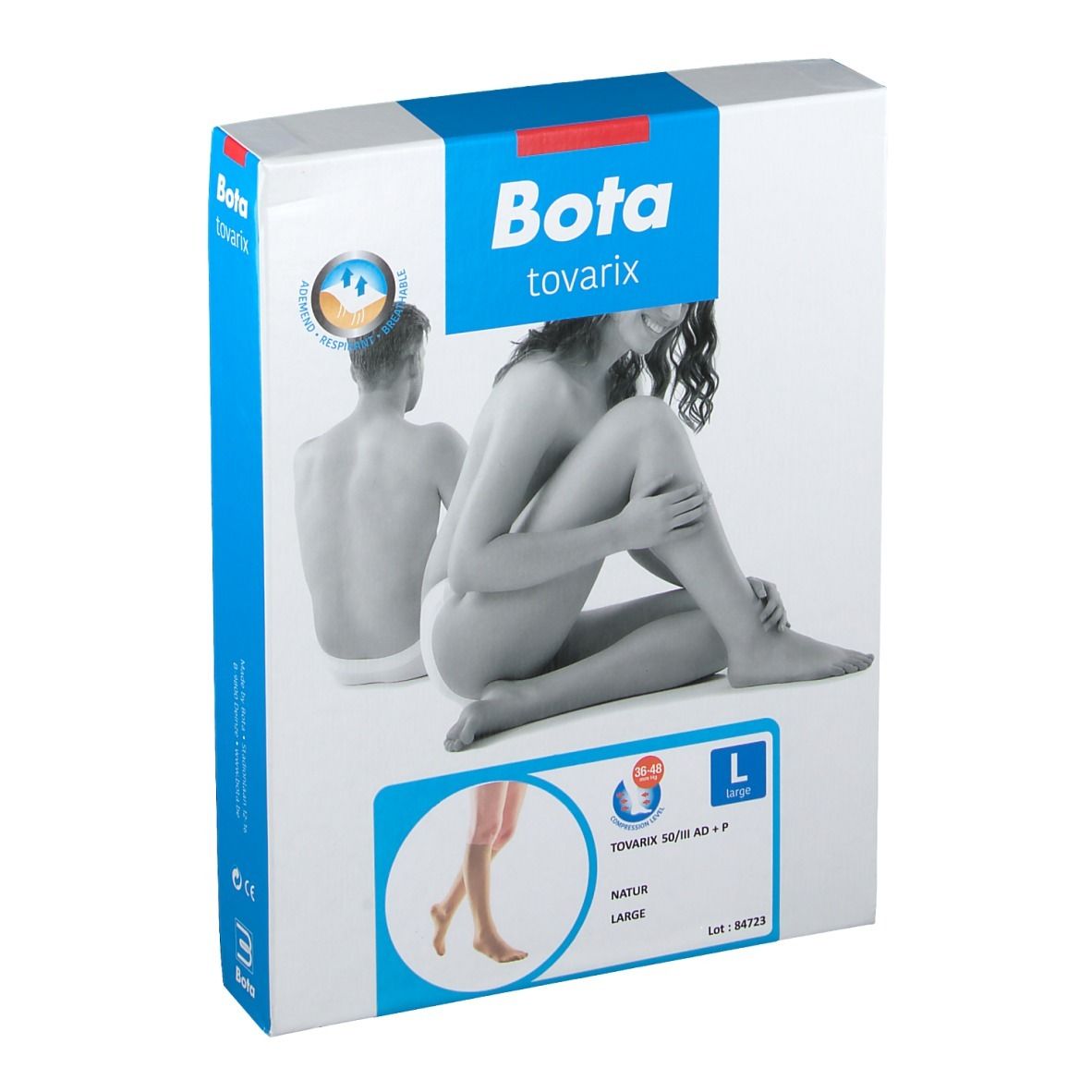 Bota Tovarix 50/Iii Kniekous AD +P Natur Large 1x2 St Strümpfe