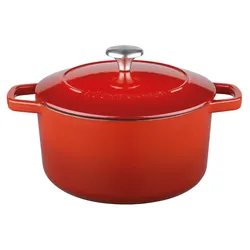 KÜCHENPROFI Guss-Bräter rund 24 cm BRETAGNE - B/H/T ca. 31.50x11.50x24.00