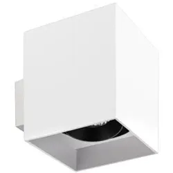 Brumberg 45205550 Wand-Anbaumodul quadratisch, weiss struktur / schwarz struktur, L x B: 90 x 90