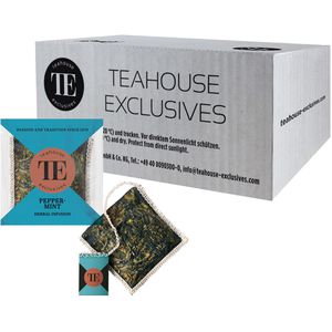 Teahouse-Exclusives Tee Peppermint TE Luxury Tea Bag Box, Kräutertee, 250 g, 100 Beutel