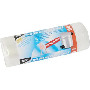 Papstar Müllbeutel 20 Liter, transparent, 20 Stück