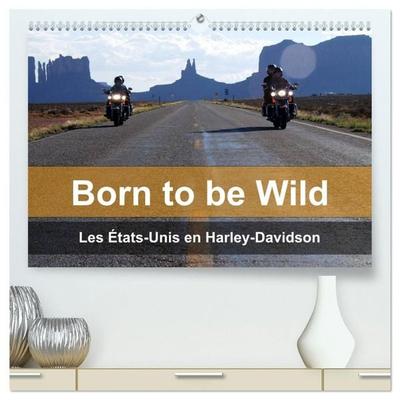 Born to be wild – Les États-Unis en Harley-Davidson (Calendrier mural haut de gamme 2027 DIN A2 vertical), CALVENDO calendrier mensuel