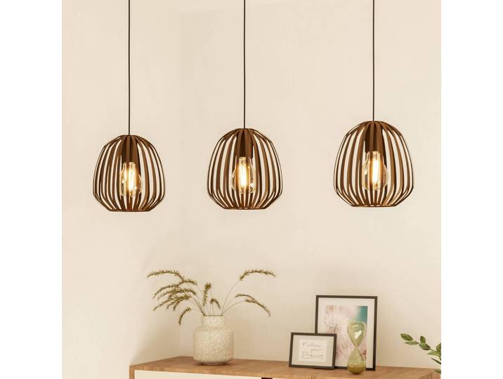 EGLO Hängelampe Espinal, dimmbar, bronze / altmessing, für Wohn- / Esszimmer, Metall, Modern, Pendelleuchte