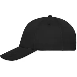 Basecap "MB6238" 5-Panel-Sandwich Bio-Baumwolle - black/white
