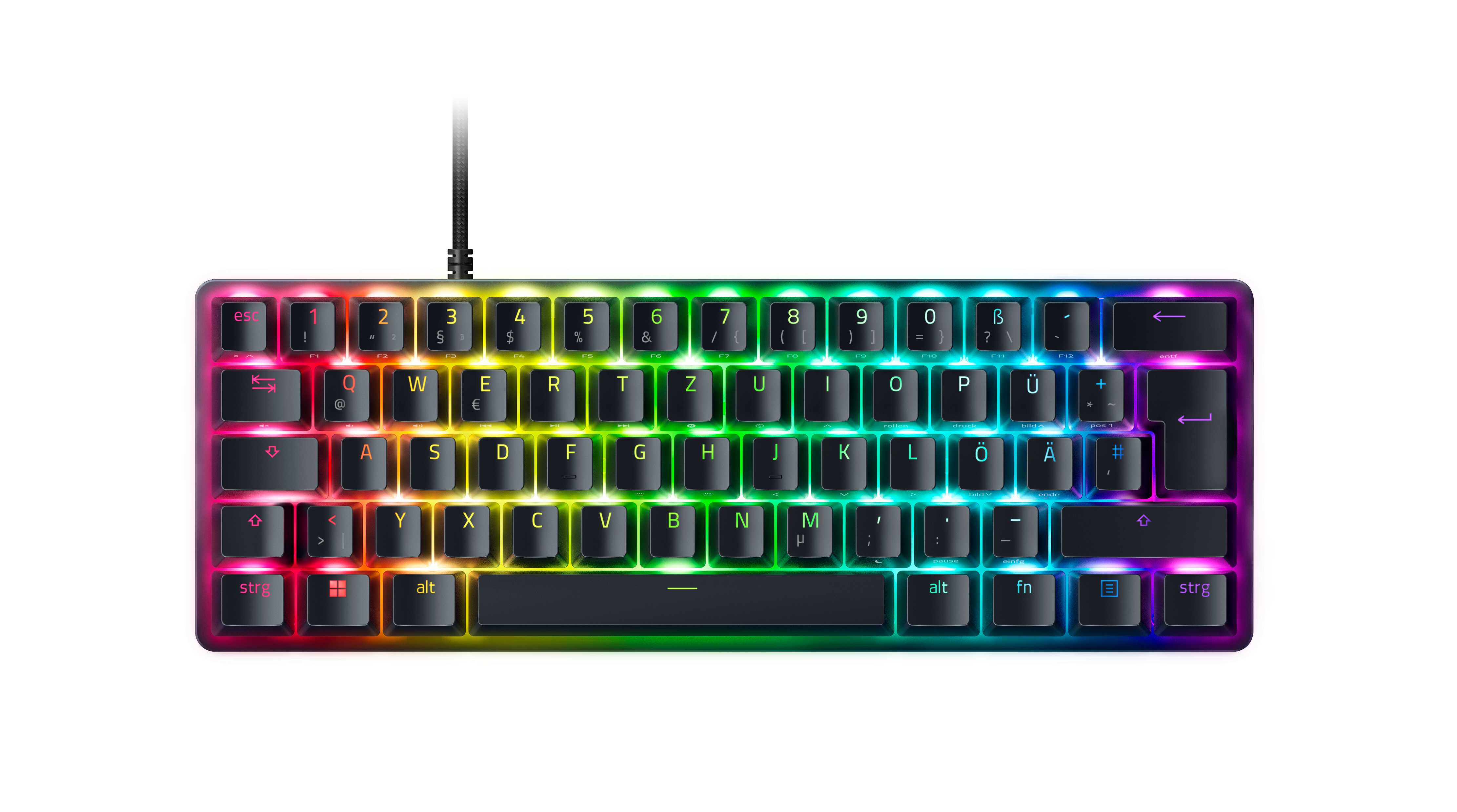 RAZER Huntsman Mini Analog Optische Gaming Tastatur kabelgebunden, Schwarz