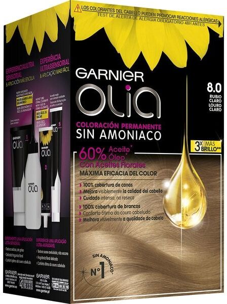 Garnier Olia Permanent Coloration 8.0 Rubio Claro