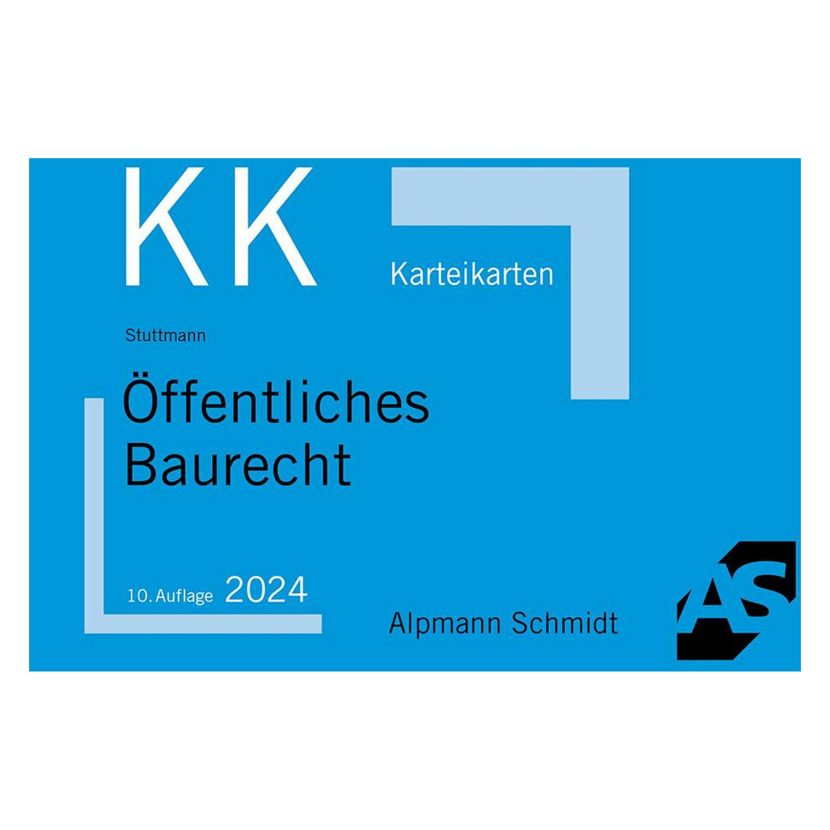 Alpmann Schmidt Karteikarten Öffentliches Baurecht (65x) (47983913)