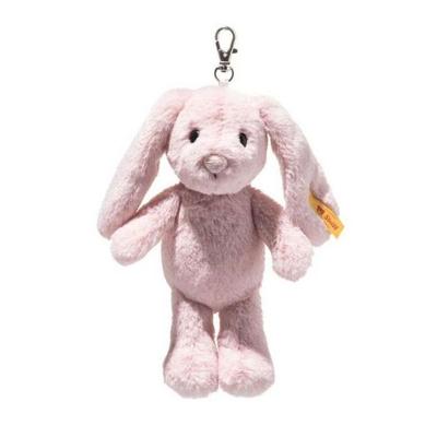 Steiff 112768 - Anhänger Hoppie Hase, rosa, Plüsch, 16 cm