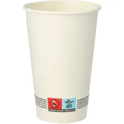 PAPSTAR pure Einweg-Trinkbecher 8 cm 0,3 l weiß
