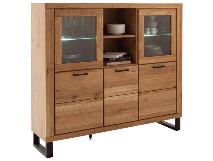 Highboard Kambo Wildeiche 5 Türen