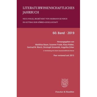 Literaturwissenschaftliches Jahrbuch., Taschenbuch von , Duncker & Humblot, 978-3-428-15795-2