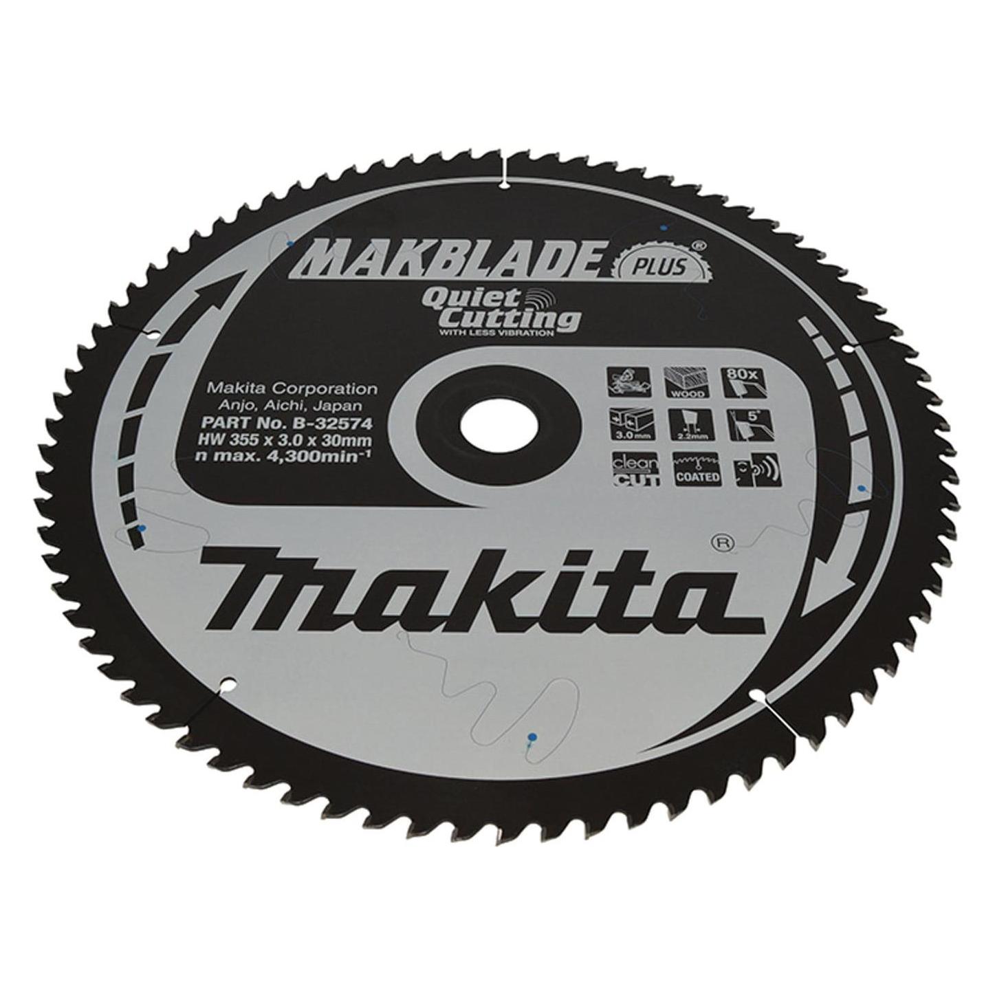 Makita MAKBLADE+ Sägeb. 355x30x80Z (B-32574)