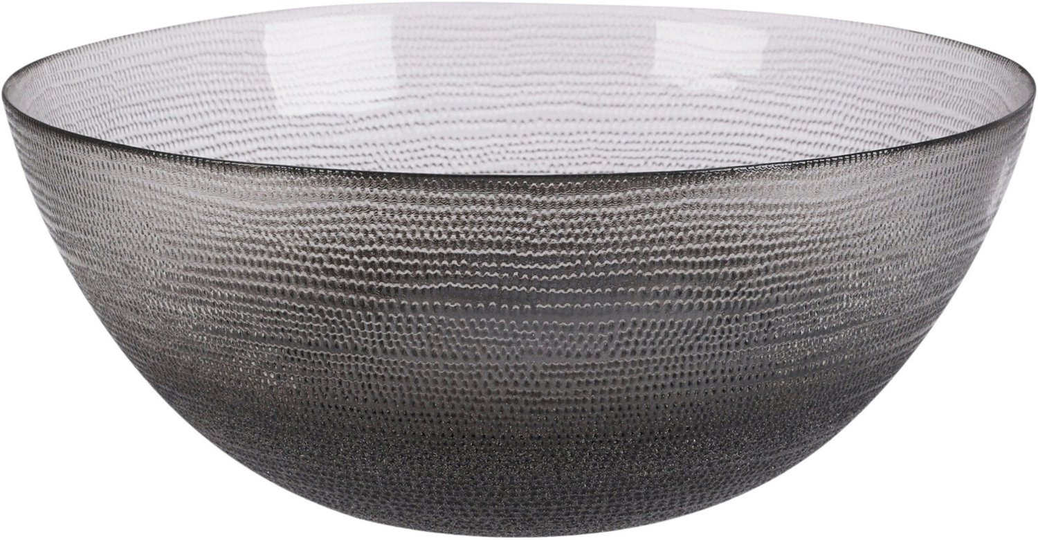 Home Styling Collection Glazen kom LAKRIS antraciet Ø 28 cm