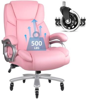 Bossin Big and Tall Executive Office Chair,500LBS Adjustable Lumbar Support Ergonomic Chair with High Back PU Leather Computer