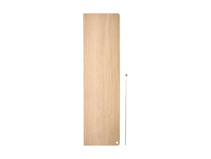 Woud Stedge Add-on Regal Weiß pigmentierte Eiche-Messing