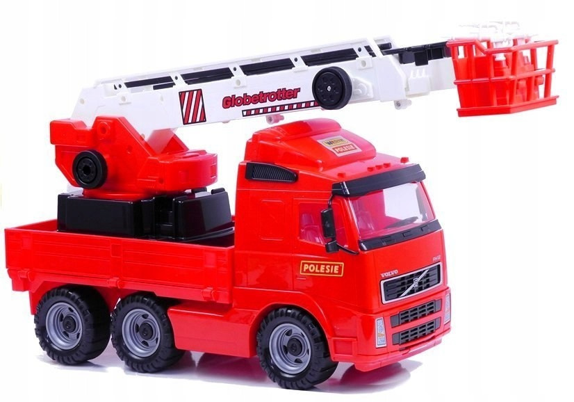 Wader Quality Toys Volvo brandweerwagen met kraan