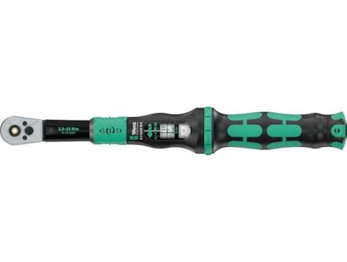 Wera 05075694001 Clé dynamométrique Click-Torque Lock A 6 R/L\, réglable\, fonction Torque Lock\, admission d'embout traversante (1/4\ )\, 2\,5-25 Nm\, 1/4\ x 2.5-25 Nm