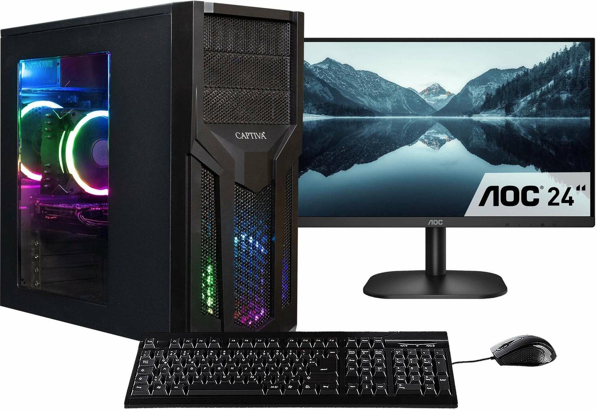 CAPTIVA Business/Office R80-012 TFT Bundle, 3,8 GHz, AMD Ryzen 7, 5700G, 16 GB, 500 GB, DVD-RW