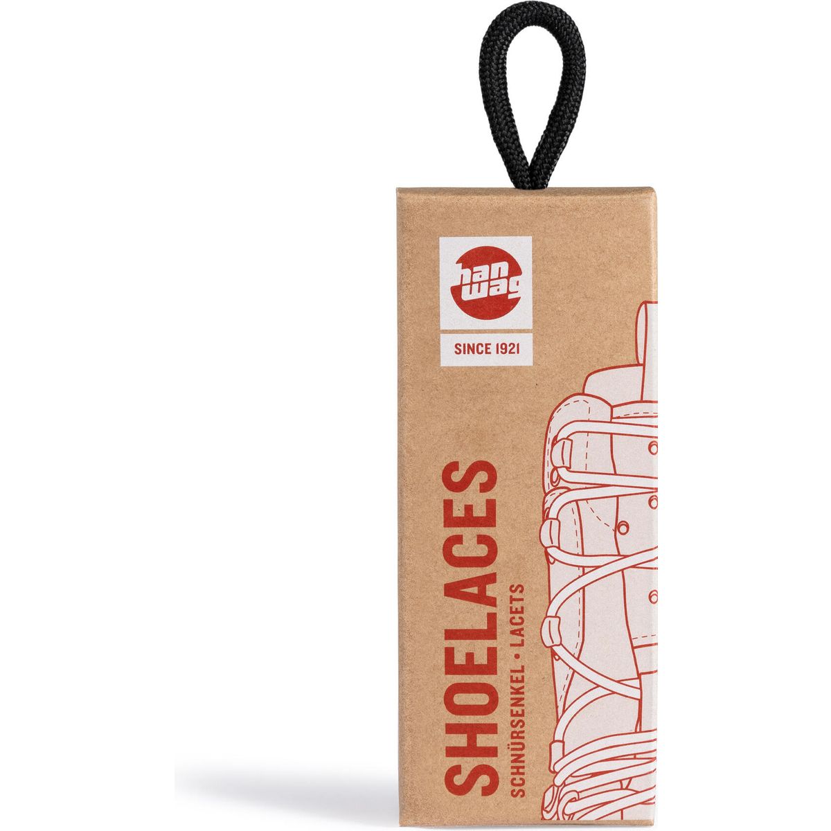 Hanwag Shoe Laces 110 cm schwarz_black (12) H86441-12