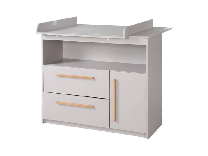 Roba Wickelkommode Lea, Grau, 2 Schubladen, Rechteckig, 107x98x75 cm, Babymöbel & Kindermöbel, Babyzimmer, Wickelkommoden & Zubehör, Wickelkommoden