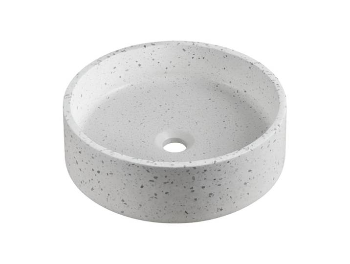 Vasque à poser ronde en terrazzo 38cm