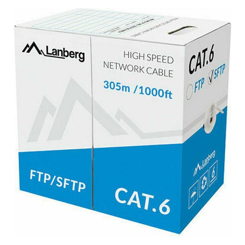 Lanberg LCS6-11CU-0305-S SFTP stranded cable CU, cat. 6, 305m, pilka (S/FTP, CAT6, 305 m) (LCS6-11CU-0305-S)