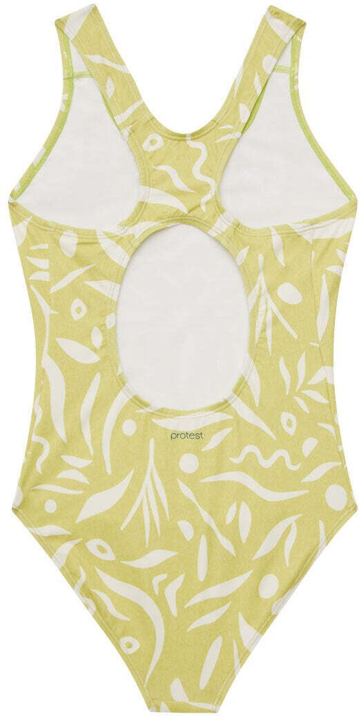Badeanzug PROTEST "Badeanzug PRTEmmi 25 JR", Mädchen, Gr. 104, EURO, grün (sour grün), Obermaterial: 88% Polyester PES. 12% Elasthan EL., Badeanzüge Badeanzug sour grün 104, EURO