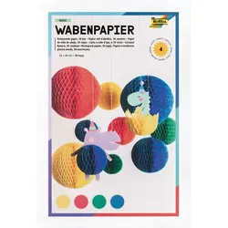 folia Wabenpapier "Basic", 21 x 33 cm, 4 Blatt