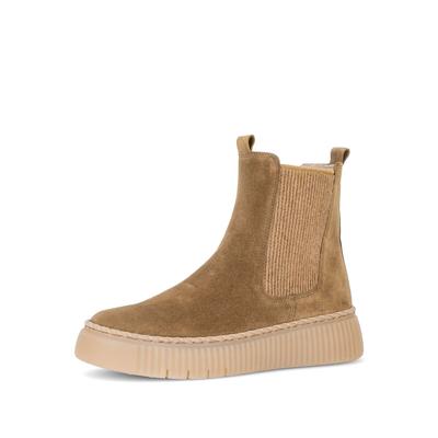 Chelseaboots GABOR "Chelsea Boot", Damen, Gr. 38,5, beige, Schuhe Chelseaboots