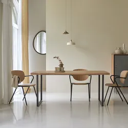 Esstisch im Materialmix aus Akazie und Metall 175 x 90 cm