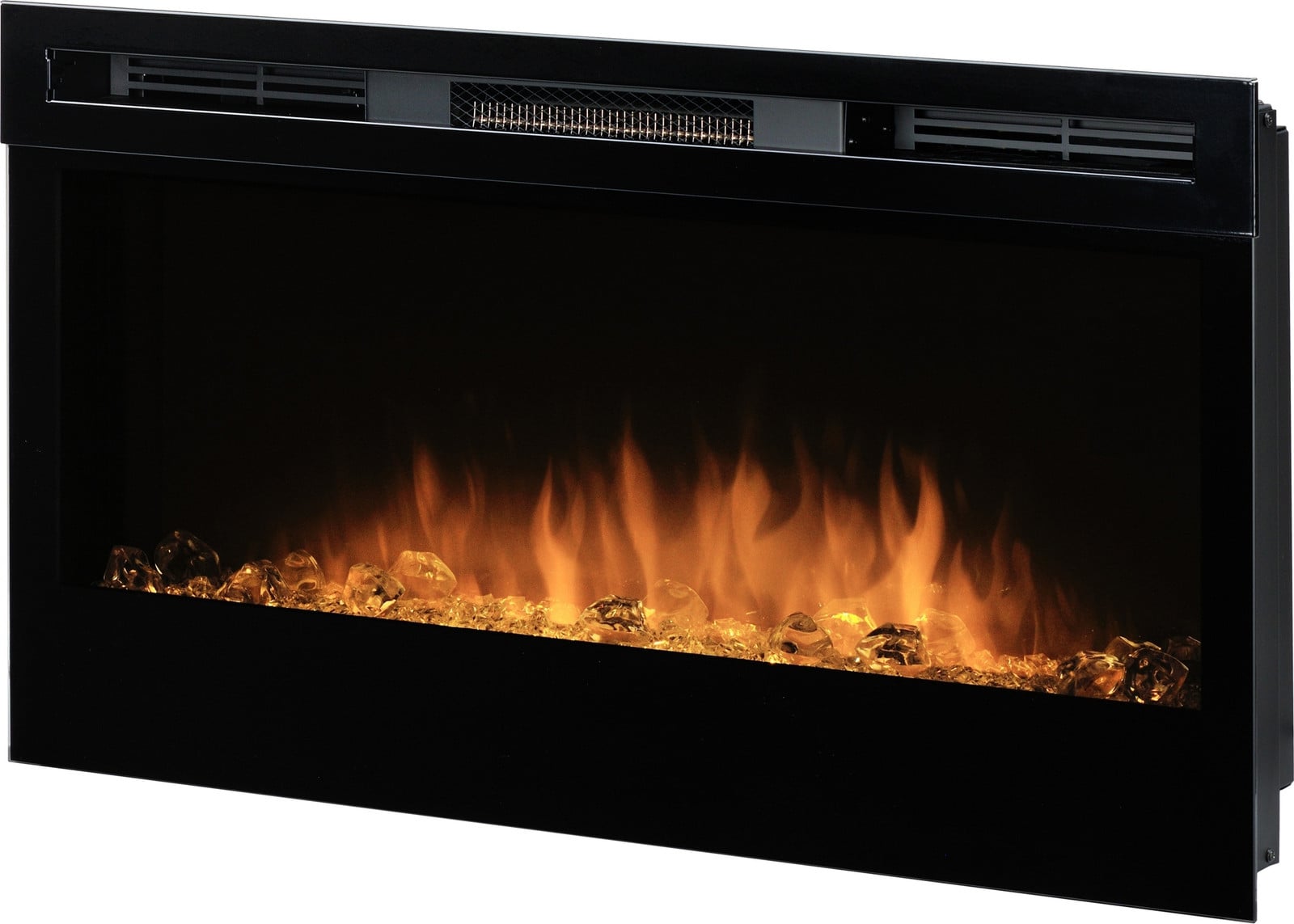 Dimplex Prism 34 inch Elektrische Wandhaard met Optiflame - Zwart - Binnen