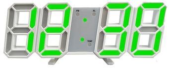 Inspire Daily Merch Creative Desktop Clock, 3D Luminous Digital Clock, Simple Fashion Electronic Clock green
