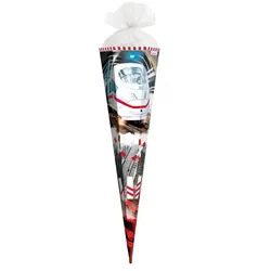 Roth Schultüte Schnellzug mit Folie, 85 cm, eckig