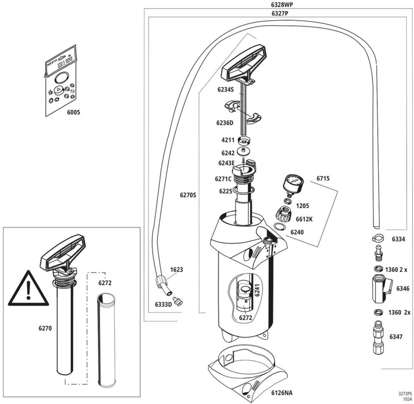 MESTO Sauggerät SAUGFIX 5,0l (3273PS)