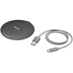 Hama FC10 Metal (10 W), Wireless Charger, Schwarz