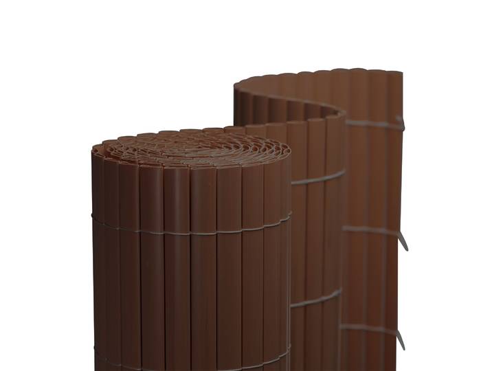 PVC Sichtschutzmatte 100x600 cm (2-teilig), braun JAROLIFT