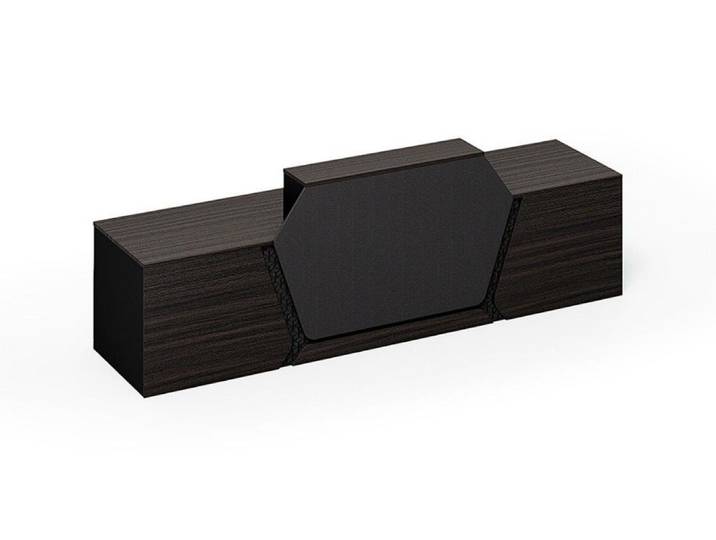 Xlmoebel Empfangstheke Moderne Holz-Empfangstresen für zwei Personen, Made in Europa