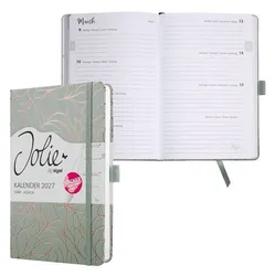 Sigel Buchkalender Wochenkalender »Jolie - Twillight Green« 2027 A5 schwarz