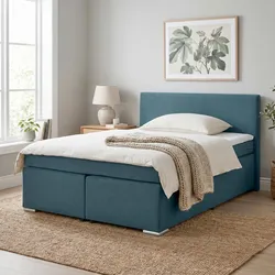 Boxspringbett Mira 2 Dunkelblau ca. 160x200cm