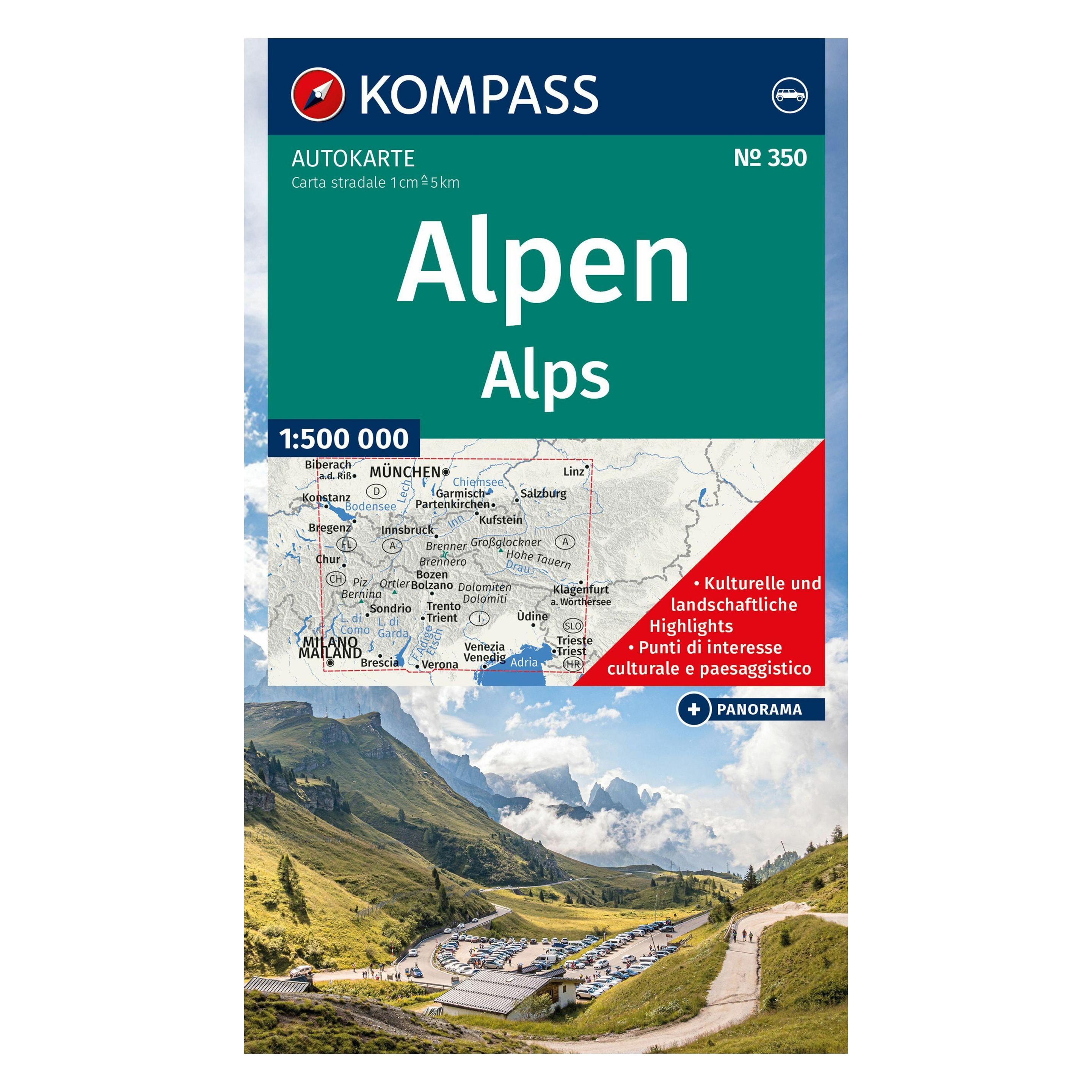Kompass Alpen, Alps, Alpi, Alpes (58161565)