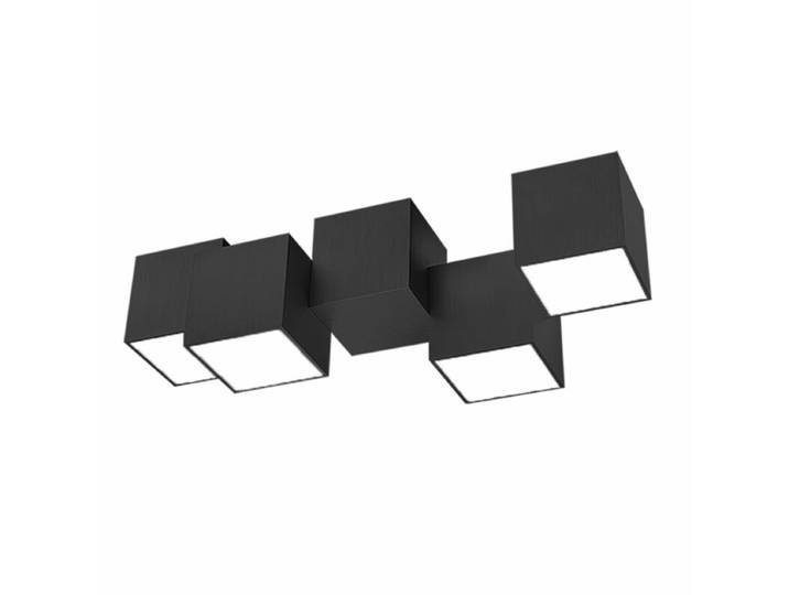Grossmann Deckenleuchte Rocks - Schwarz matt , 4 (vier) Clean, I