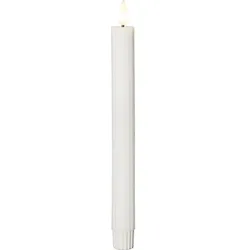 Star LED-Wachskerze 2er-Set 2,1x25cm, weiß 061-63