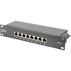 Digitus DN-91608S 8 Port Netzwerk-Patchpanel 254 mm (10) CAT 6 1 HE Mehrfarbig Bestückt