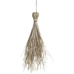 Chic Antique Fleur Wanddekor aus Stroh, Höhe 75, Breite 15 cm