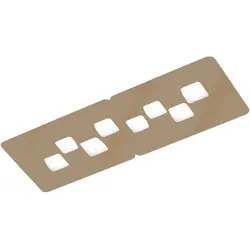 BILBAO P/G Deckenleuchte – Deckenleuchte aus Metall und Methacrylat, Taubengrau, 8x8W GX53 – Gea Luce