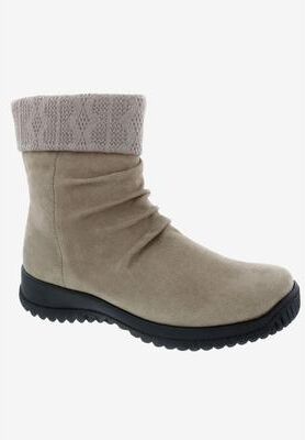 Women's Drew Kalm Bootie by Drew in Stone Microsuede (Size 11 1/2 M)