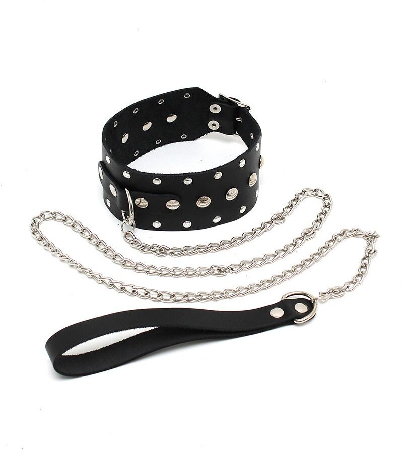 Collier Rimba avec rivets et chaîne