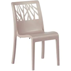 Grosfillex 4er-Set Stapelstuhl VEGETAL LIN